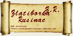 Zlatiborka Rusinac vizit kartica